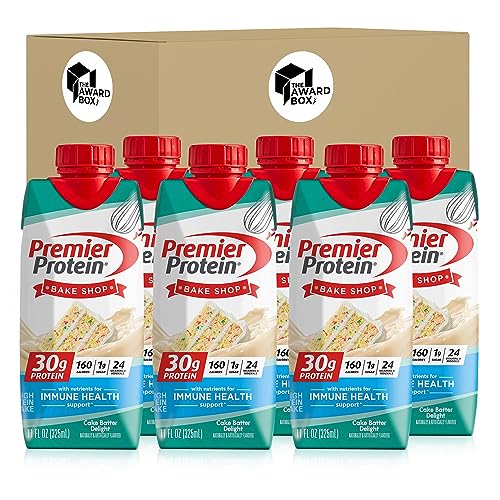 Premier Protein High Protein Shakes Birthday Cake Batter Delight 6 Pack