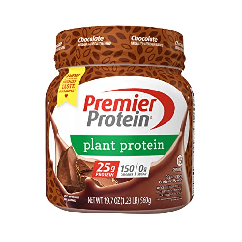 Premier Protein Powder Plant Protein, Chocolate, 25g Plant-Based Protein,