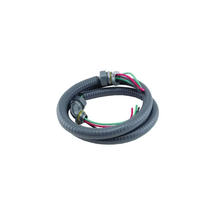 3/4" x 6' Non-Metallic Whip with Fitting, 8 Wire, Liquid-Tight - Image 1