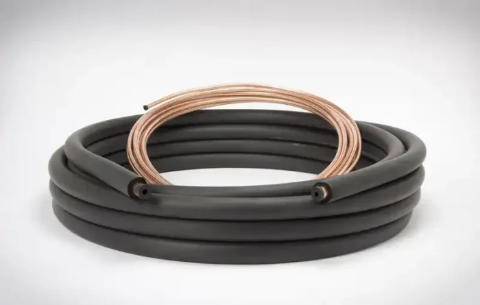 3/8" x 7/8" x 3/8" 50' Copper Line Set - Image 1
