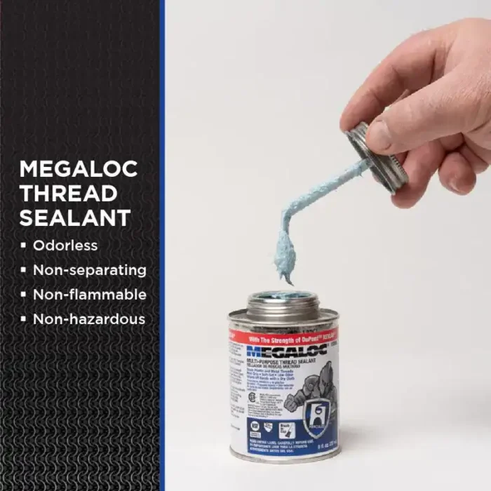Hercules, 15-806, Thread Sealant, Can, 8 oz, Blue, Paste, -50 to 400 deg F - Image 4