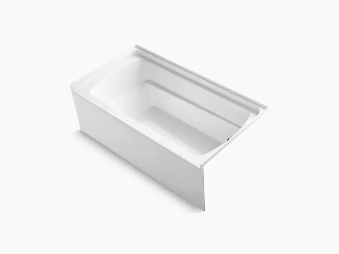 Sterling 71121120-0, 60" x 32" Ergonomic Bath, Right-Hand Drain, White, Ensemble Collection - Image 1