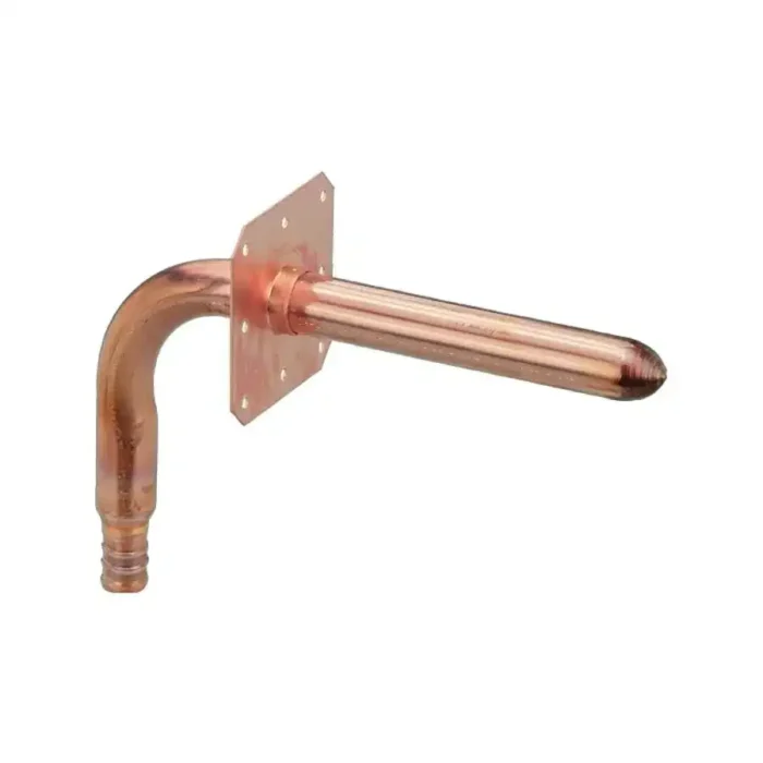 1/2" Copper 90 Degree Stub Out Elbow, with Wall Plate, Closed End (Installation by Non-Professional may void Viega's LLC limited warranty) - Image 1