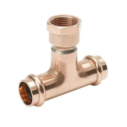 1 inch x 1 inch x 3/4 inch Copper Press Reducing Tee Copper x Copper x Female