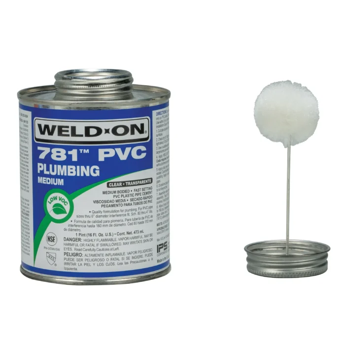 1 Pint PVC Pipe Cement with Applicator Cap - Image 4