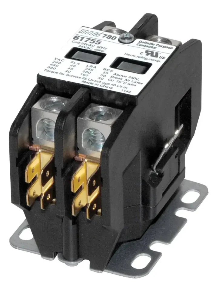 2-Pole Definite Purpose Contactor, 40 A, 24 V - Image 1