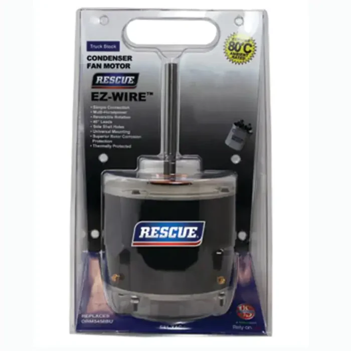 Rescue EZ-Wire PCS Condensor Fan Motor, 1/4-1/8 HP, 825RPM, Single Phase, One Speed, 208-230V - Image 1