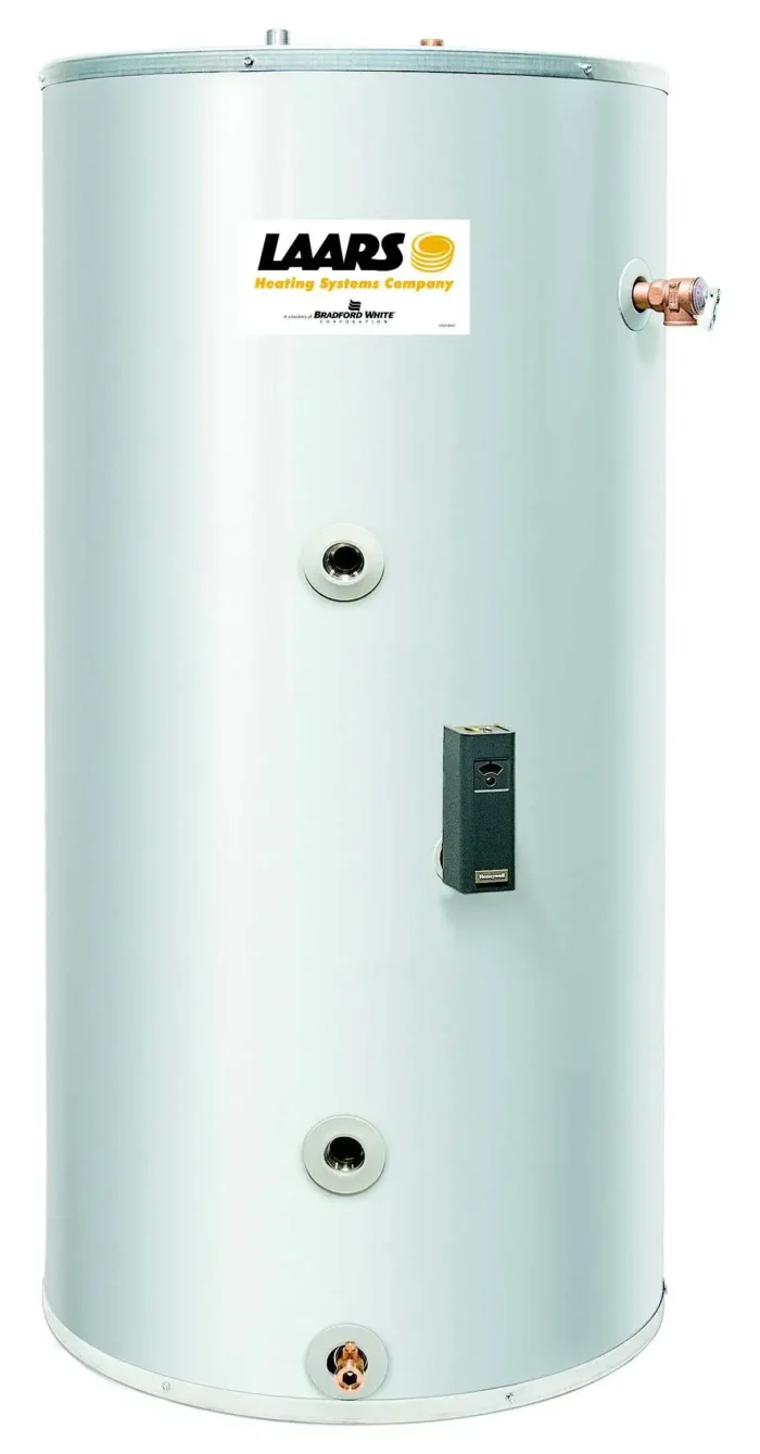 LAARS 38 Gal. Indirect-Fired Water Heater, Residential, Stainless Steel, Single Wall - Image 1