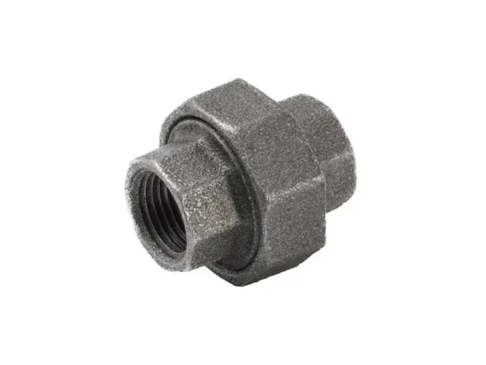 1/2" Black Malleable Iron Union - Image 1