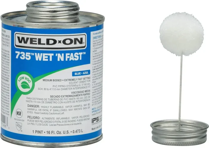 1 Pint PVC Cement with Applicator Cap - Image 3