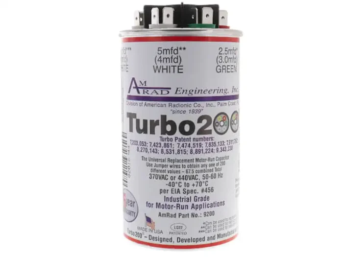 Universal Motor Run Capacitor, 70-97.5/370 uF - Image 1