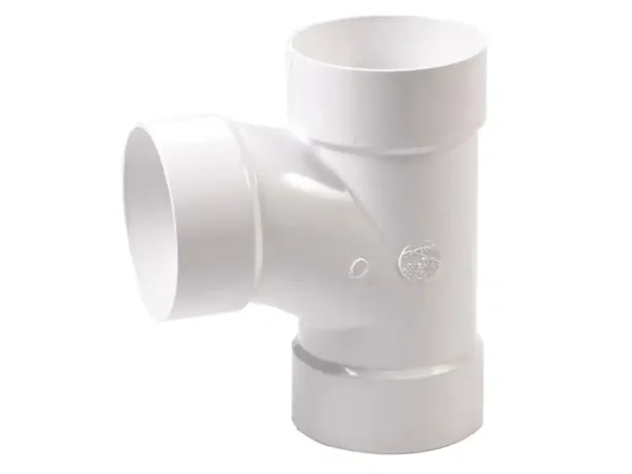 3 inch PVC DWV Sanitary Tee Plastic x Plastic x Plastic - Image 1