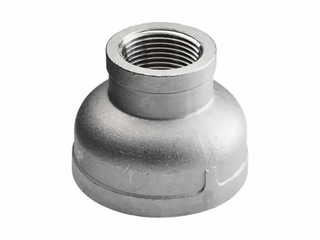 PR12448BI680_1952234_1_x_3_4_Stainless_Steel_Reducing_Coupling_Type_304_Schedule_IMD 1 inch x 3/4 inch Stainless Steel Reducing Coupling Female x Female - Image 1